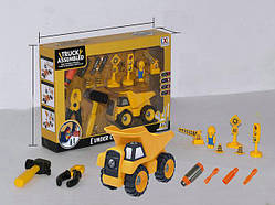 Конструктор будівельна техніка самоскид, 10,5х16х8,5 см, пластик (CXL200-31C)