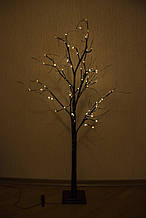 LED декорація дерево на підставці, 1,5 м, 72л, коричневий, теплий білий, IP44 (651917)