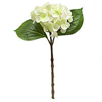 Штучна квітка Гортензія, 42 см, штучна квітка біла (630607)