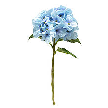 Гортензія, 35 см, штучна квітка блакитна (631017)