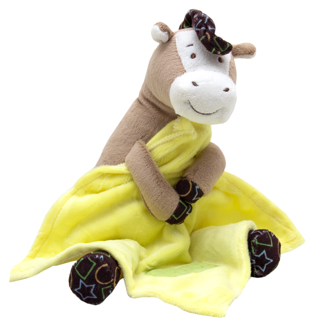 М'яка іграшка конячка з жовтою ковдрою, 19 см (D1228319-1)