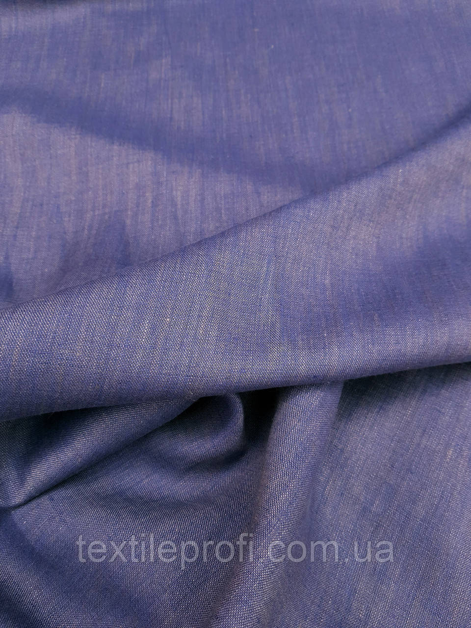 Лляна тканина з меланжевим ефектом "Very Peri" (c) Pantone, фото 1