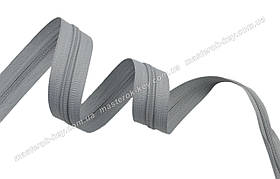 Блискавка спіральна метрова No7 Взуттєва Італія С396 сіра