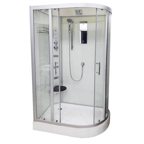 Душовий бокс Veronis BN-5-120 white (L) 120х80х220, фото 1