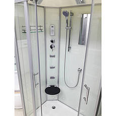 Душовий бокс Veronis BN-5-120 white (L) 120х80х220, фото 3