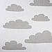 Плед в'язаний Ohaina хмара 120x90 бавовна Pale grey/white, фото 2