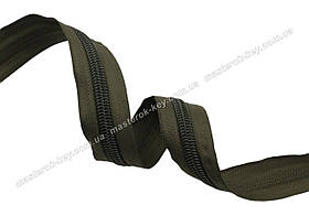 Блискавка спіральна метрова No8 Взуттєва Італія С888 хакі