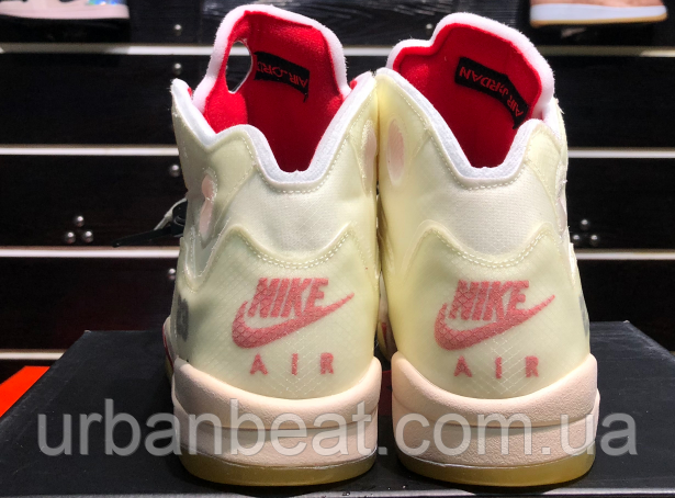 Мужские баскетбольные кроссовки Air Jordan 5 Retro SP "Off-White" - фото 7 - id-p1226388991