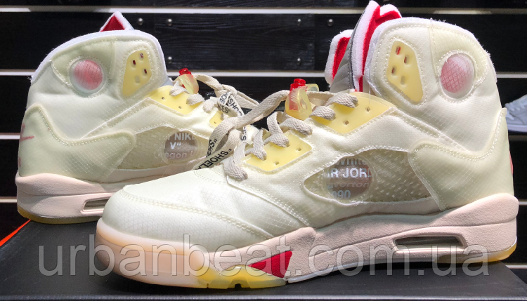 Мужские баскетбольные кроссовки Air Jordan 5 Retro SP "Off-White" - фото 8 - id-p1226388991