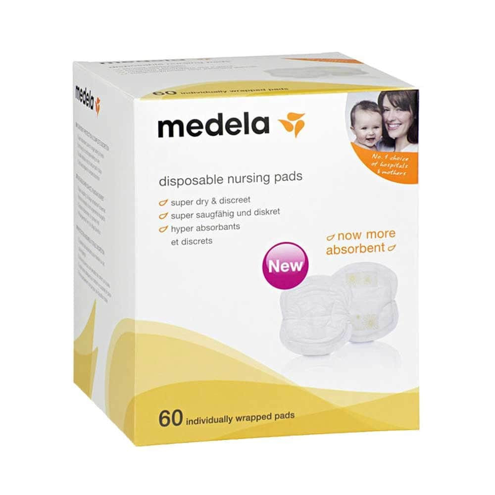 Одноразові вкладки для бюстгальтера Medela Disposable Nursing Pads 60 шт (008.0374)7612367043359