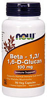 Бета глюкан NOW Beta-1,3 1,6-D-Glucan 100 mg 90 капс