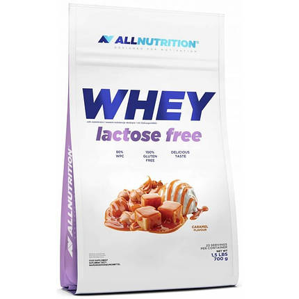 Сироватковий протеїн без лактози AllNutrition Whey Lactose Free Protein 700 г (різні смаки), фото 1