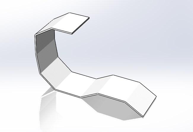 Підставка під ремінь 38 x 95 x 3 мм.