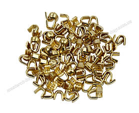 Обмежувач/фіксатор верхній для блискавки No5 50 г колір золото