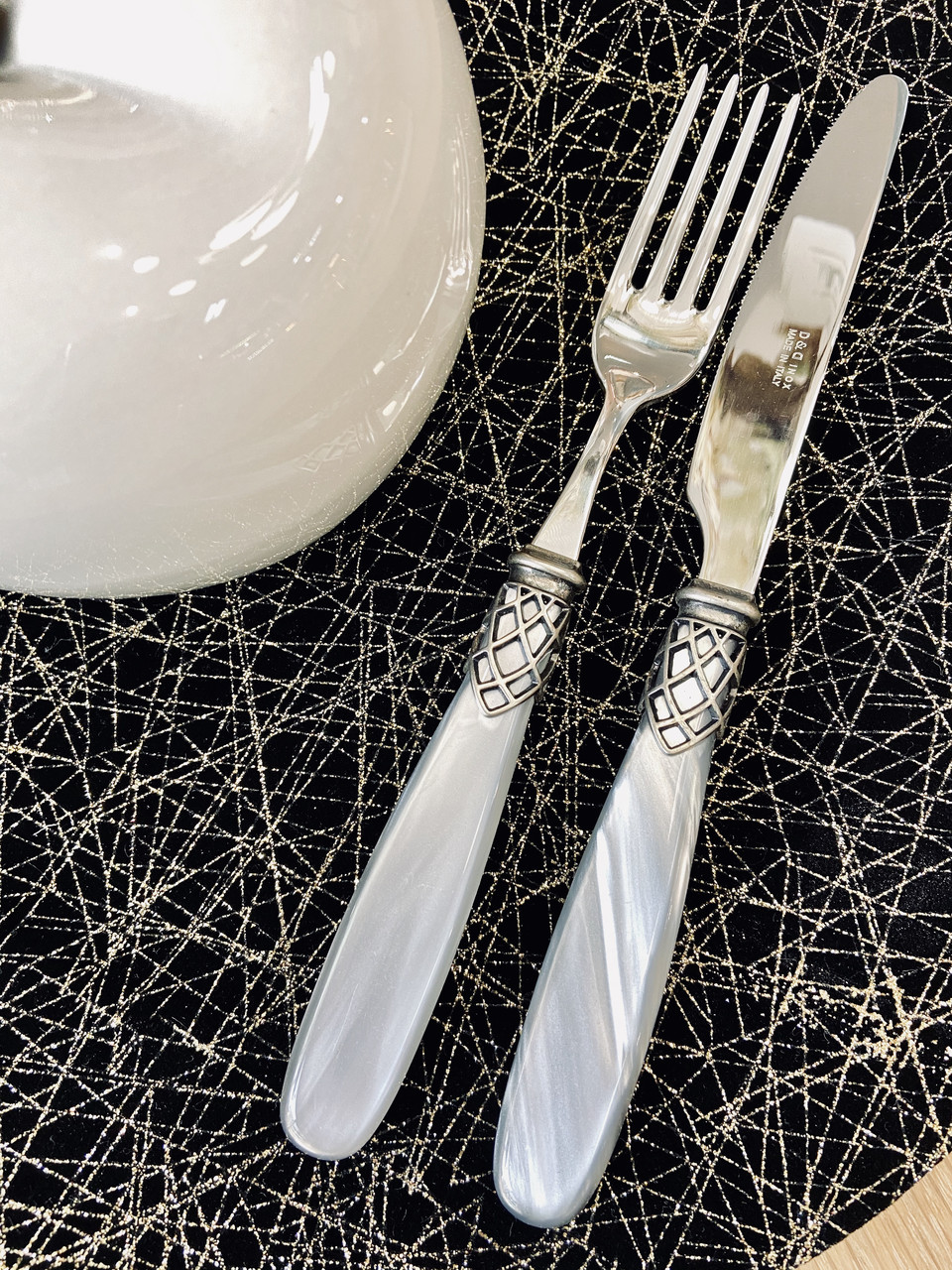 Набір столових приборів Domus&Design France Grey Pearl 24 шт CD28FRCAS/GR