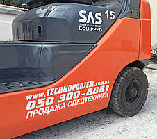 Вилковий навантажувач газовий 1,5 тонни Toyota 02-8FGF15 б/у, фото 4