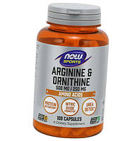 Аминокислоты NOW Arginine Ornithine 100 капс