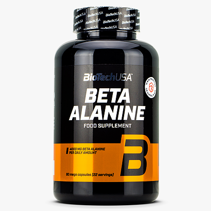 Предтренировочний комплекс BioTech Beta Alanine Mega Caps 90 капс, фото 1