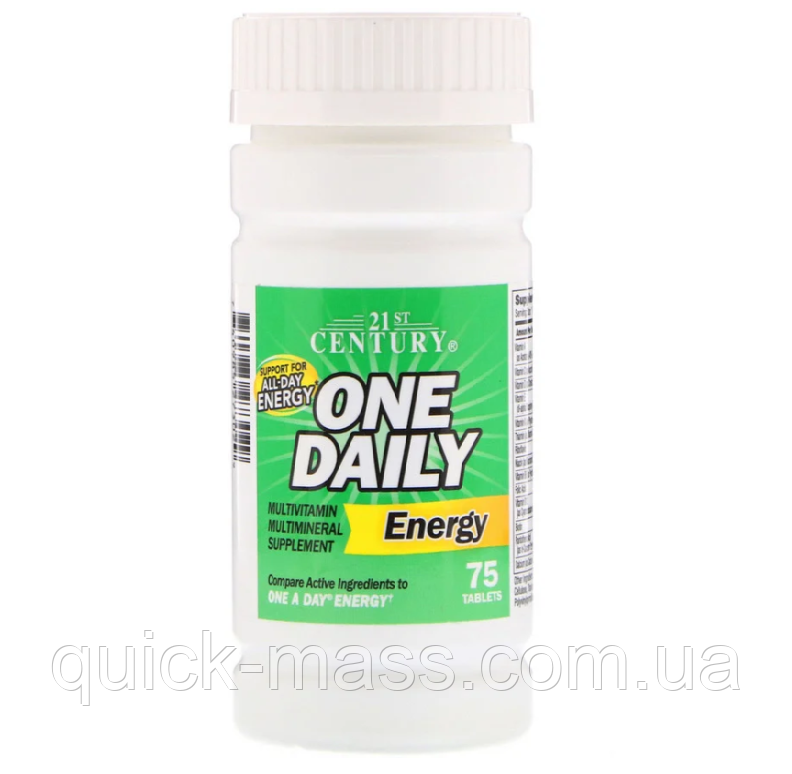 Вітаміни для життєвого тонусу 21st Century One Daily Energy 75 tab