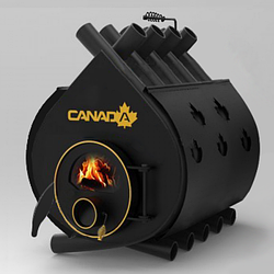Піч опалювальна булерьян камін Canada classic 02+скло та захисний кожух (перфорація)