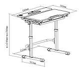 Розширююча парта для дівчинки Cubby Fressia Pink + настільна світлодіодна лампа, фото 10