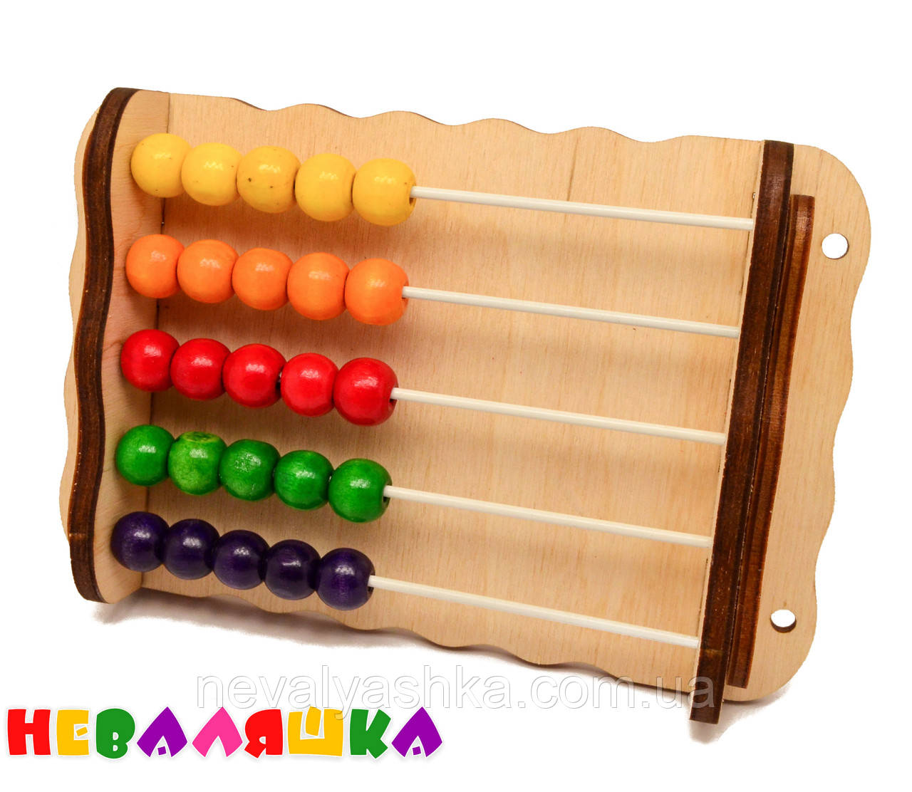 Деталь для Бізіборду Рахунки з Намистинками Різнокольорові 5 ліній 5 кольорів Счеты Рахівниця для Бізібкуба