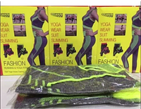 Костюм для йоги, фитнеса и бега yoga wear f suit slimming