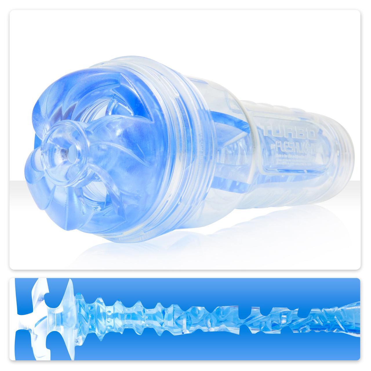 Мастурбатор Fleshlight Turbo Thrust Blue Ice (імітатор мінету) gigante.com.ua