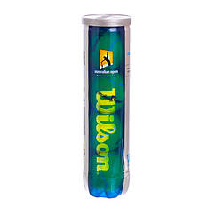 М'яч для великого тенісу WILSON (4 шт.) T1130 AUSTRALIAN OPEN (у вакуумному пакованні, салатовий)