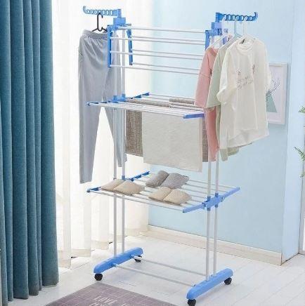 СУШИЛКА ДЛЯ ВЕЩЕЙ СКЛАДНАЯ СУШИЛКА ДЛЯ БЕЛЬЯ GARMENT RACK WITH WHEELS