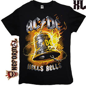 Футболка AC/DC "Hells Bells", чорна, Розмір XL