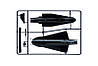SR - 71 BLACK BIRD. Збірна модель літака в масштабі 1/72. ITALERI 145, фото 6