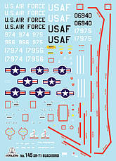SR - 71 BLACK BIRD. Збірна модель літака в масштабі 1/72. ITALERI 145, фото 2