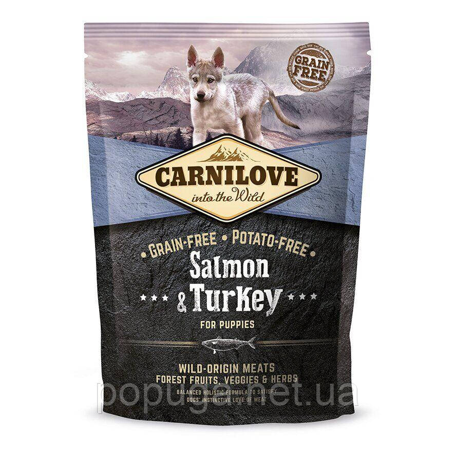 Корм Carnilove SALMON&TURKEY PUPPY для цуценят ЛОСОСЬ ІНДЕЙКА, 1,5 кг