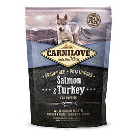 Корм Carnilove SALMON&TURKEY PUPPY для цуценят ЛОСОСЬ ІНДЕЙКА, 1,5 кг