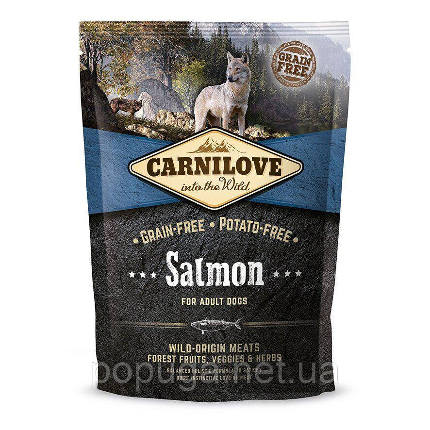 Корм для дорослих собак усіх порід Carnilove Salmon Adult (лосось), 1,5 кг