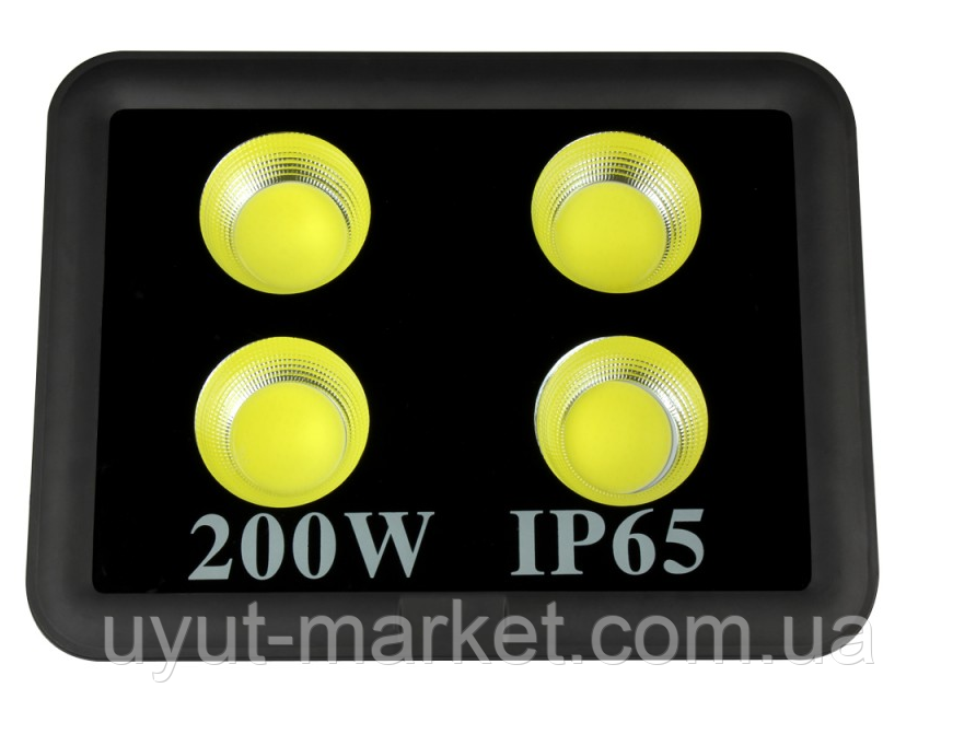 Світлодіодний промисловий прожектор 200 Вт 4LED 6500 К IP65 LMP14-200 18000LM, фото 1