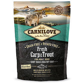 Корм для дорослих собак усіх порід Carnilove Fresh Carp & Trout (карп і форель), 1,5 кг