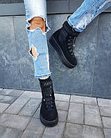 Ботинки женские демисезонные натуральные на высокой подошве