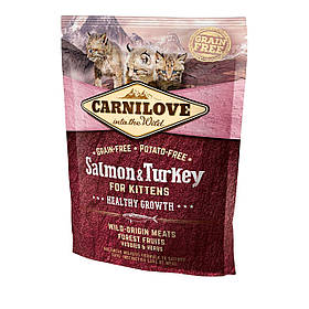 Сухий корм для кошенят Carnilove Cat Salmon & Turkey Kitten 400 г (лосось і індичка)