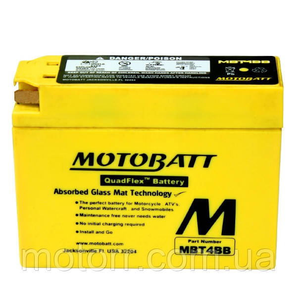 Акумулятор Motobatt MBT4BB