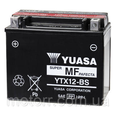 Акумулятор YUASA YTX12-BS