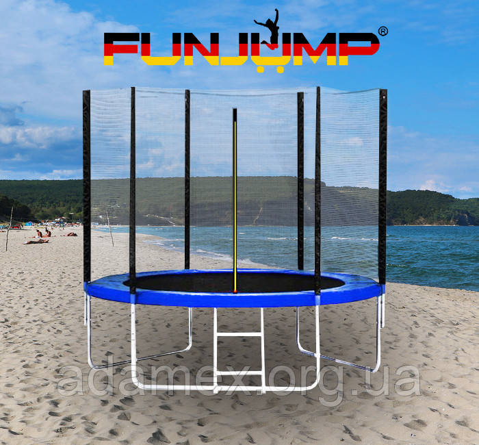 Батут Fun Jump 252 см з сіткою з дробинкою