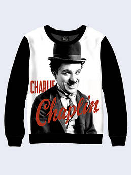 Чоловічий світшот із принтом Чарлі Чаплін