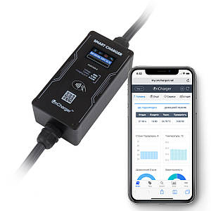 OnCharger Type2 3x16A 11кВт 380В WiFi УЗО Зарядний пристрій для електромобілів OC3M-16A-Mennekes