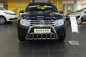 Захист переднього бампера (кенгурятник, бугель, дуга) Renault Duster