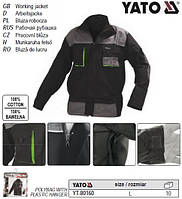 Куртка робоча YATO розмір L, 100% - бавовна YT-80160