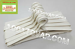 Вішалки плечики тремпеля посилені з міцного пластику 10 шт білі