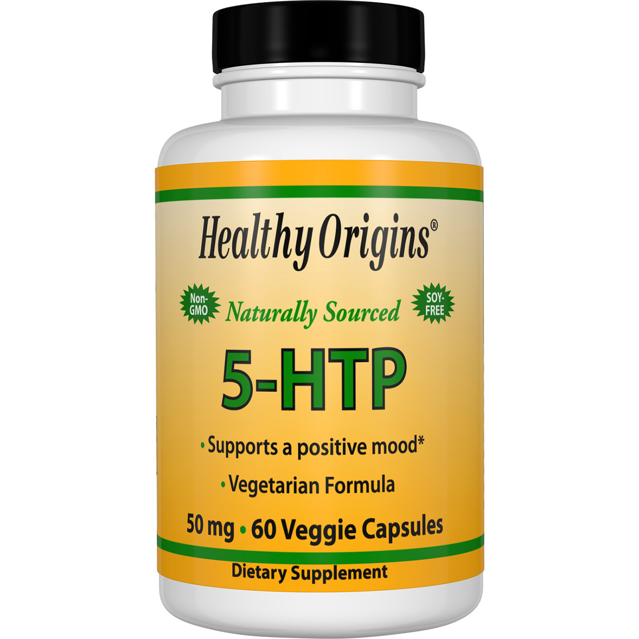 5-HTP (Гідроксітріптофан) 50мг, Healthy Origins, 60 гельових капсул, фото 1