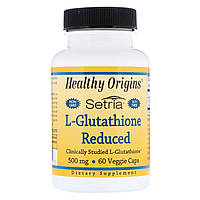 L-Глутатион 500мг, Setria, Healthy Origins, 60 капсул